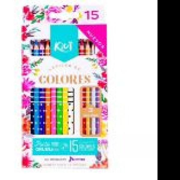COLORES KIUT 552170 ESTUCHE C15 PZAS